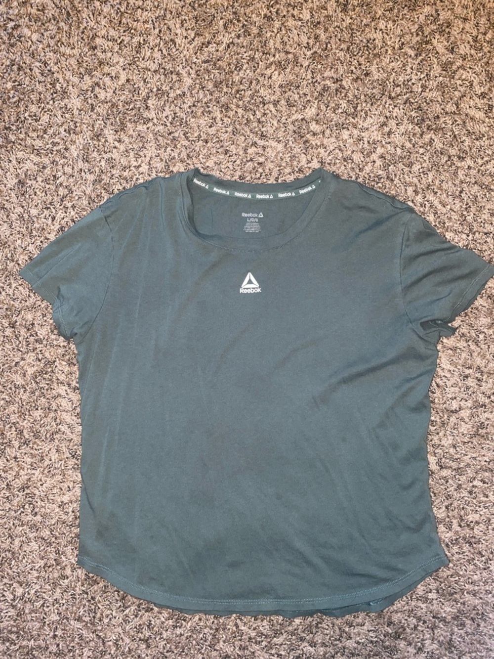 Reebok Women's Deep Green Short Sleeve Performance Tee